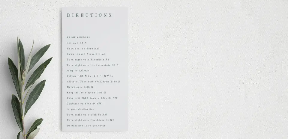 Step Information Card