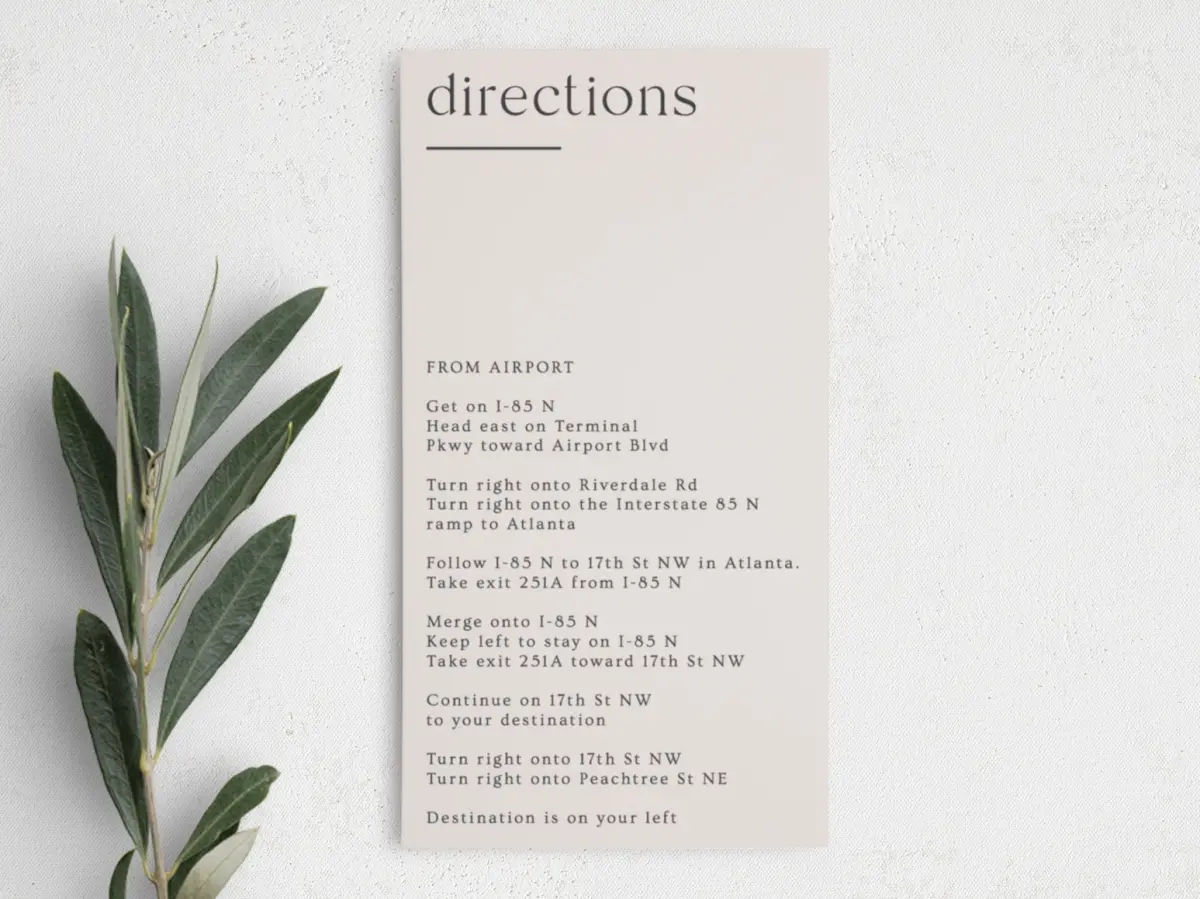 Step Information Card
