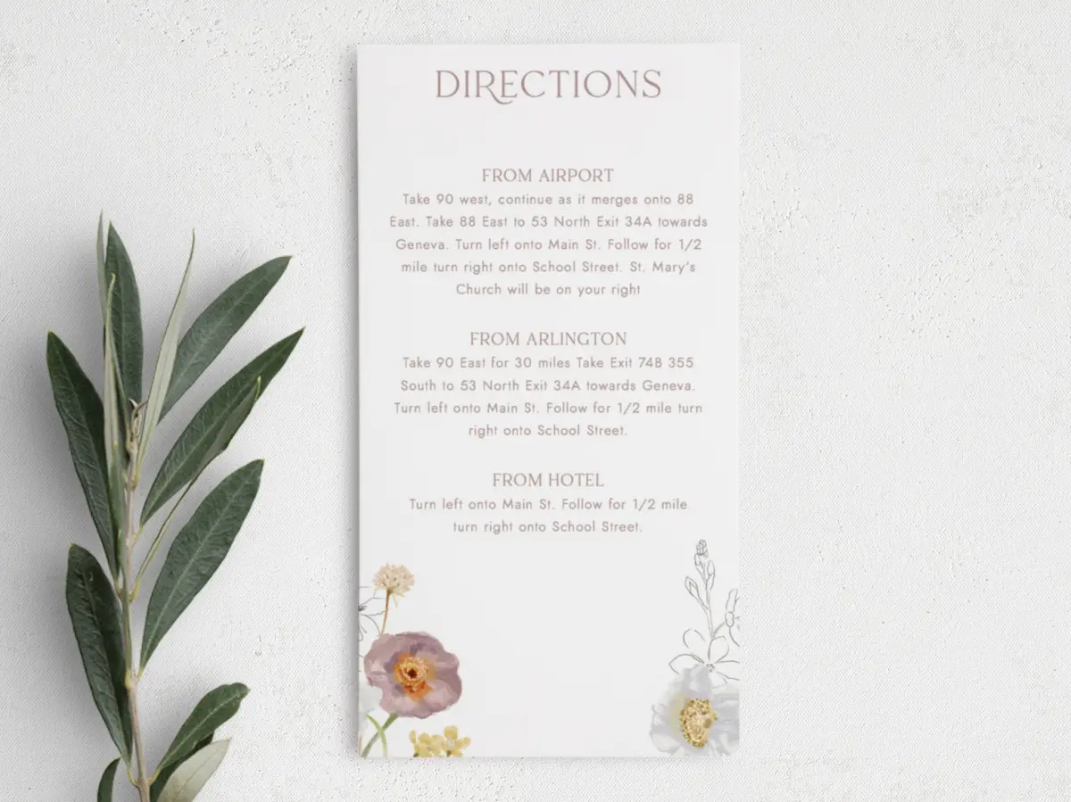 Step Information Card