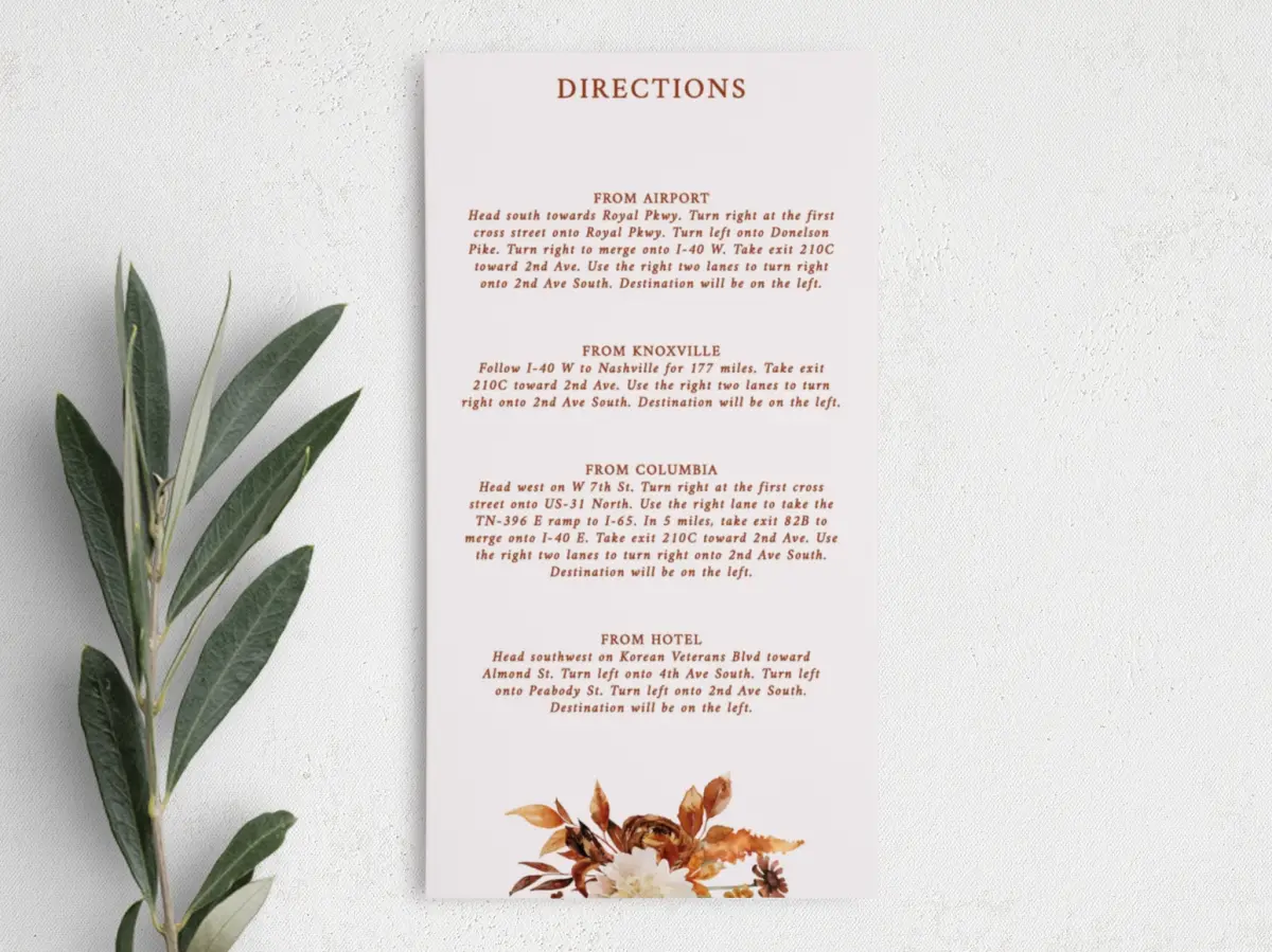 Step Information Card