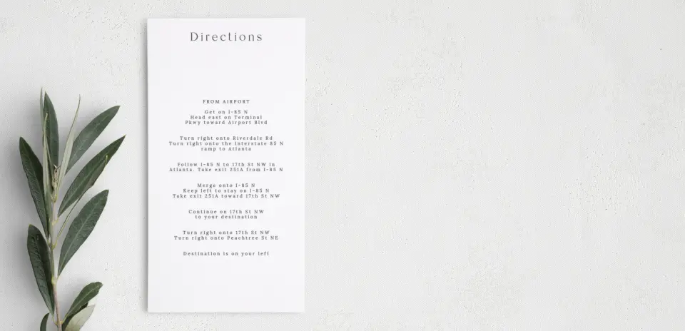 Step Information Card