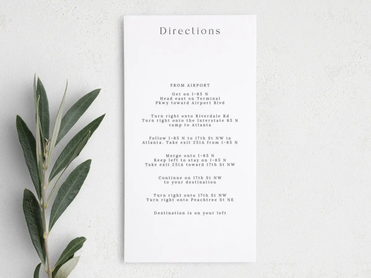 Step Information Card