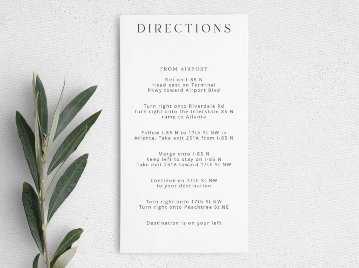 Step Information Card
