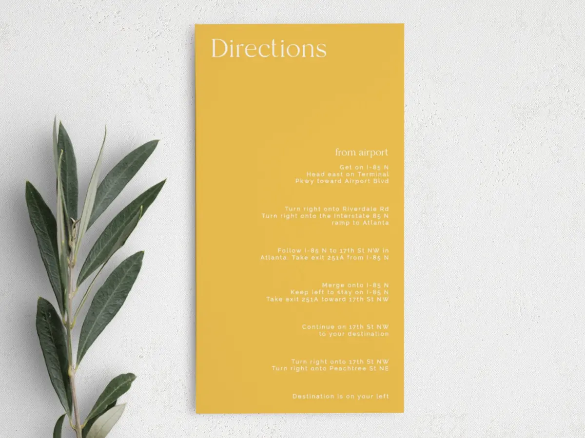 Step Information Card