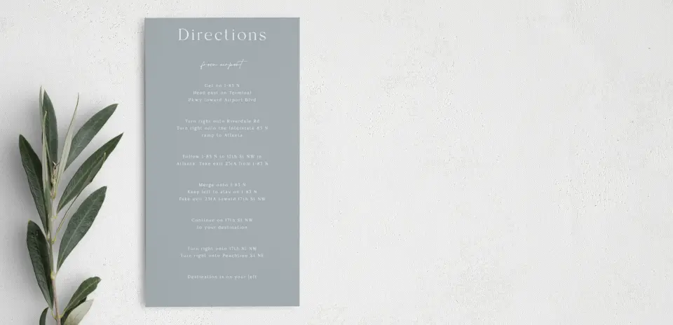 Step Information Card