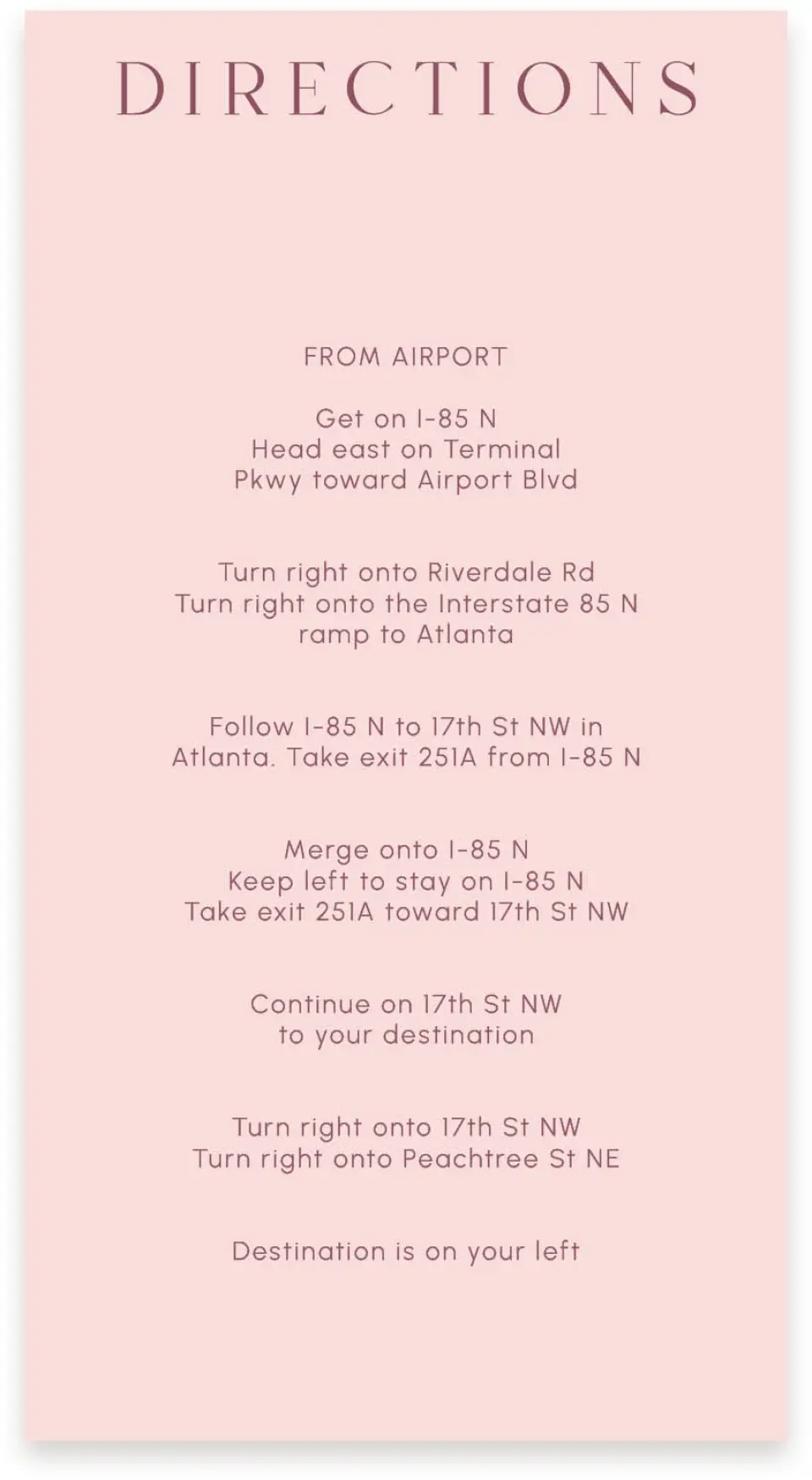 This is a  4" x 7.5" Information Cards (Pocket Invitation) called The Kinsley printed in full color on Premium Smooth paper