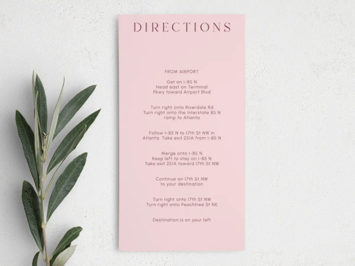 Step Information Card