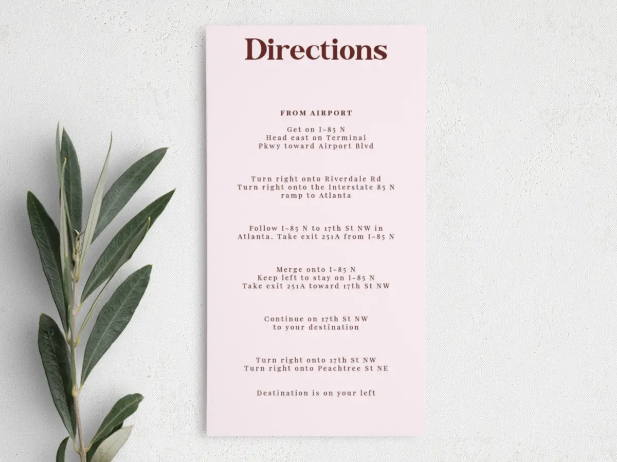 Step Information Card