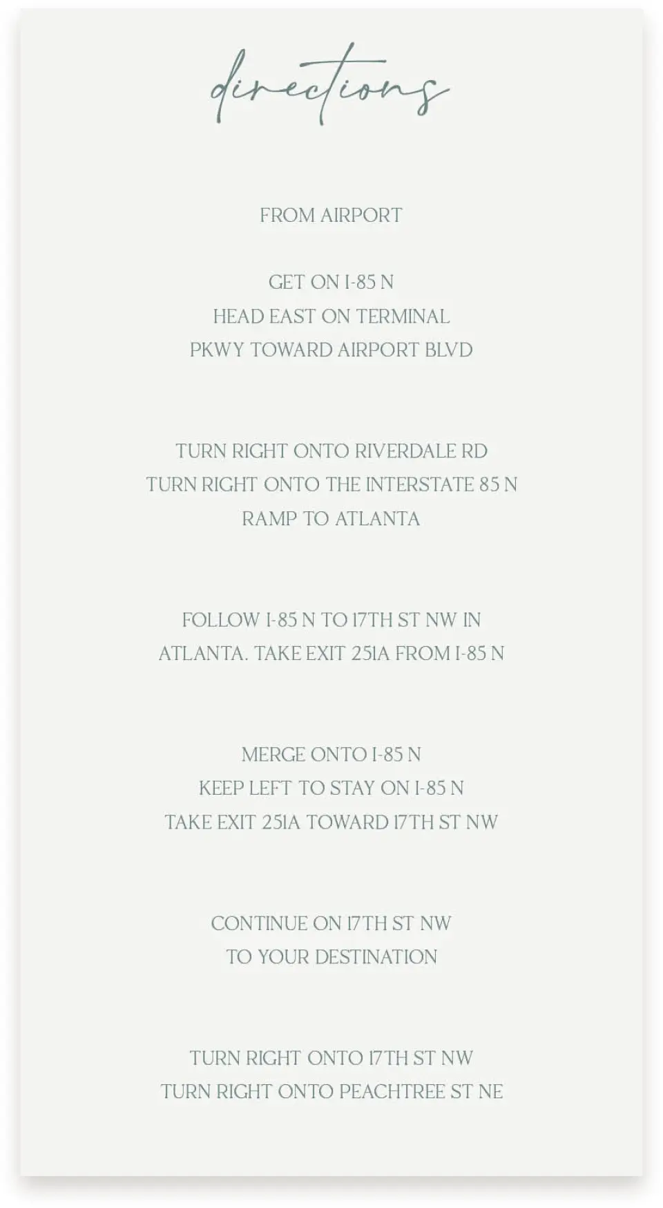 This is a  4" x 7.5" Information Cards (Pocket Invitation) called The Ashlynn printed in full color on Premium Smooth paper