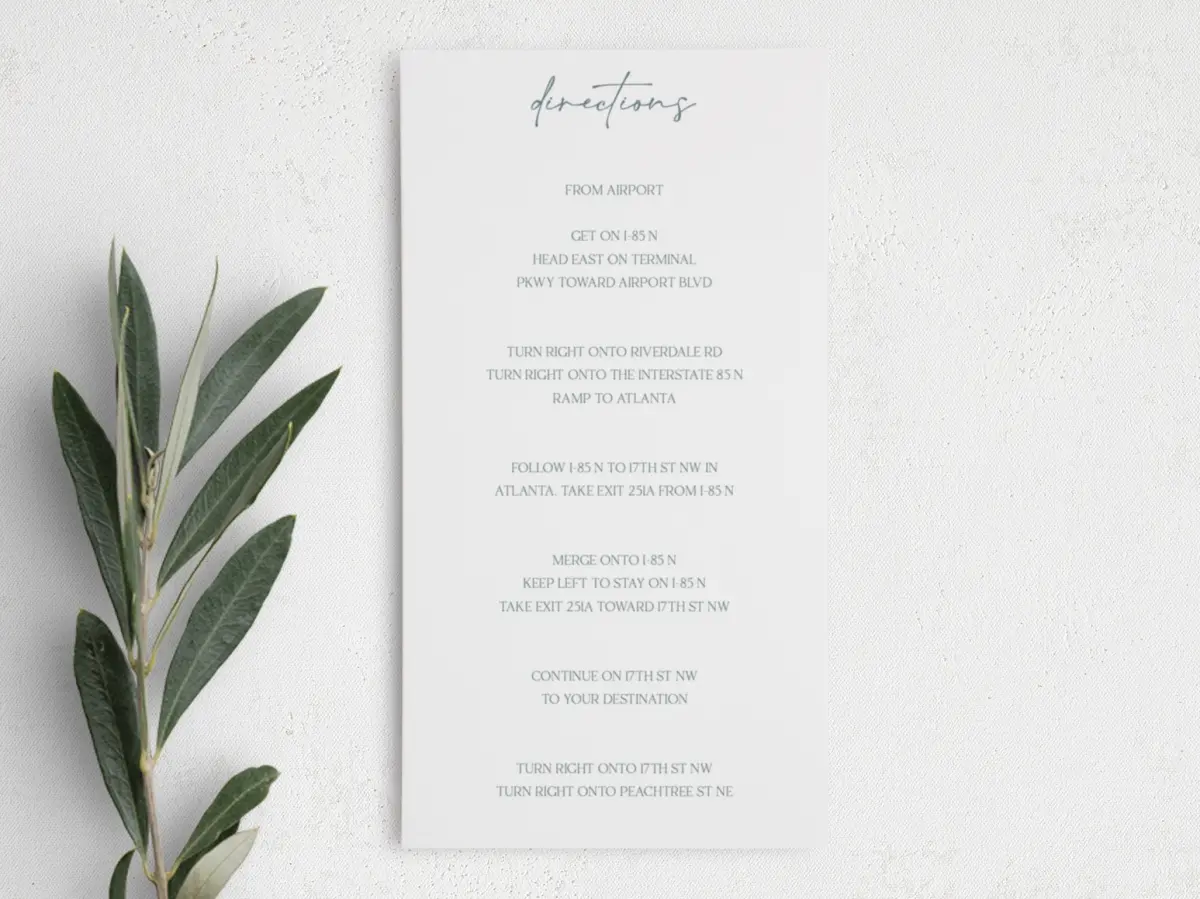 Step Information Card