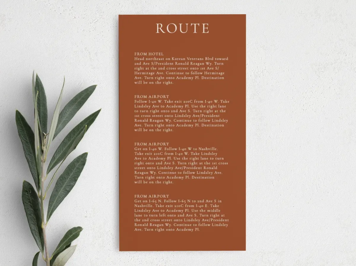 Step Information Card