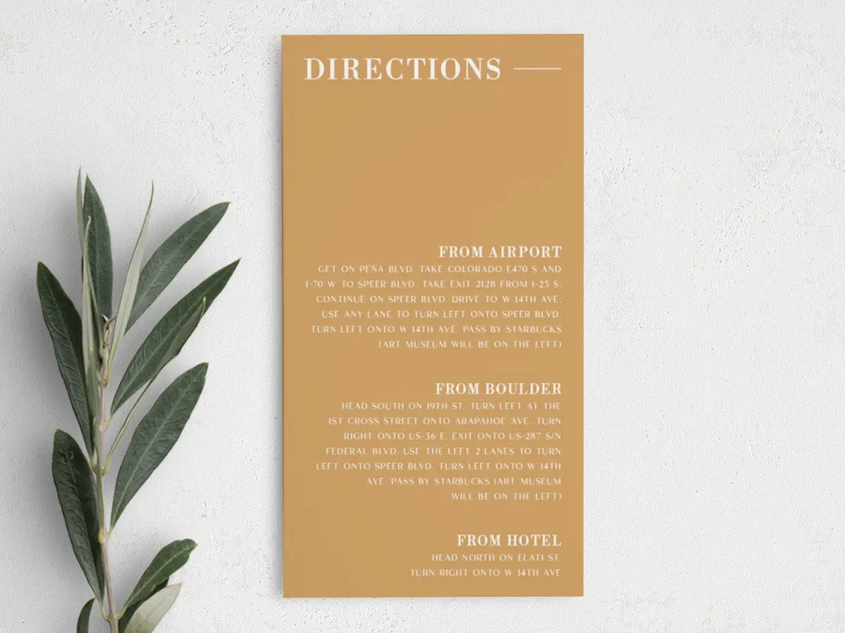 Step Information Card