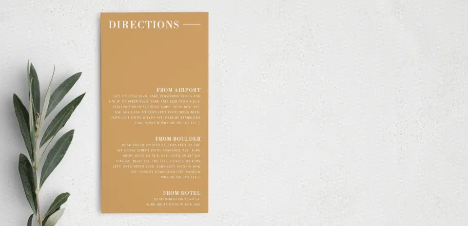 Step Information Card