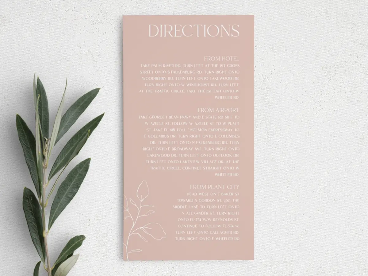 Step Information Card