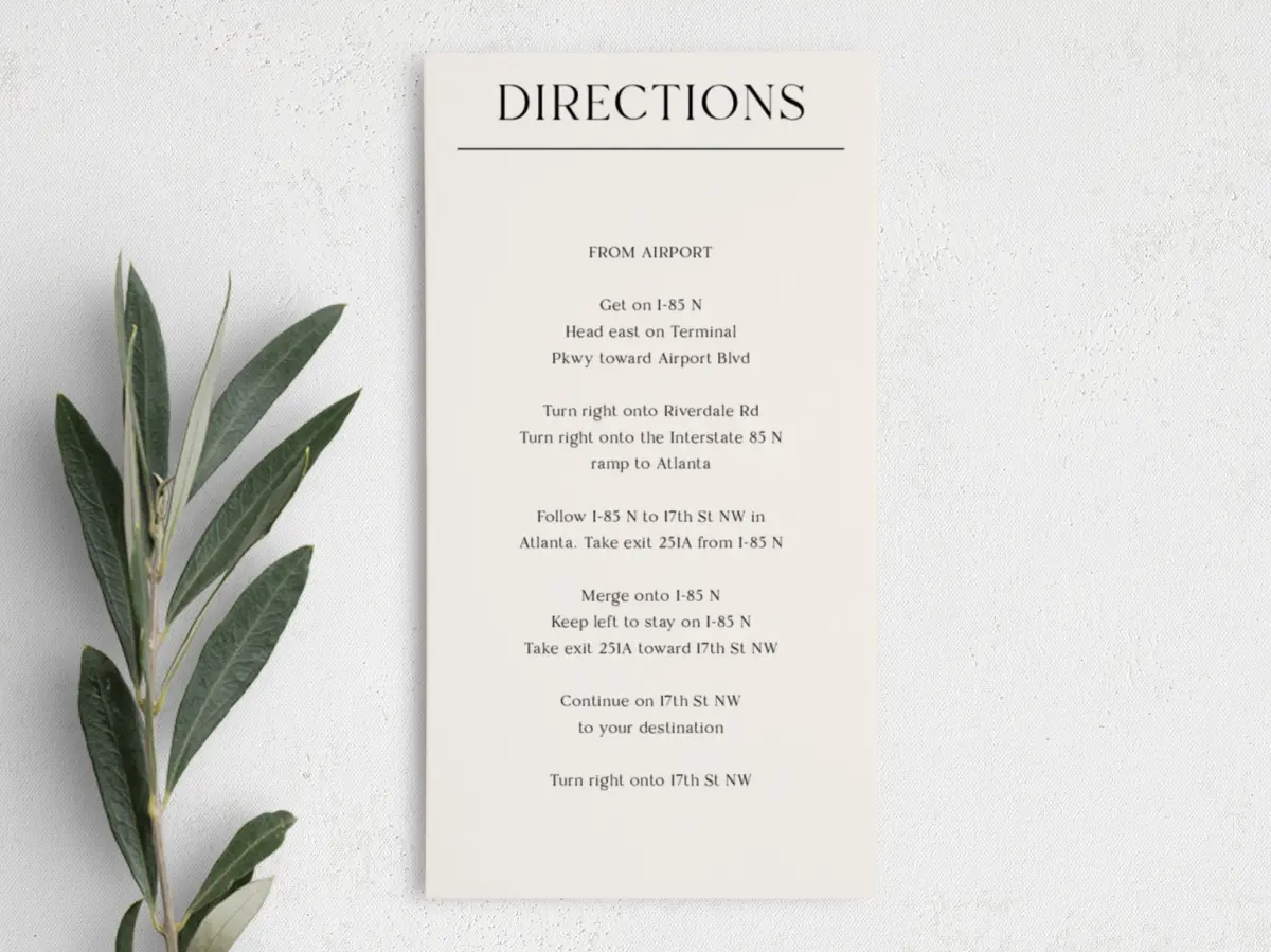 Step Information Card