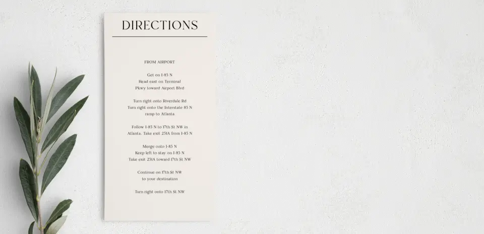 Step Information Card