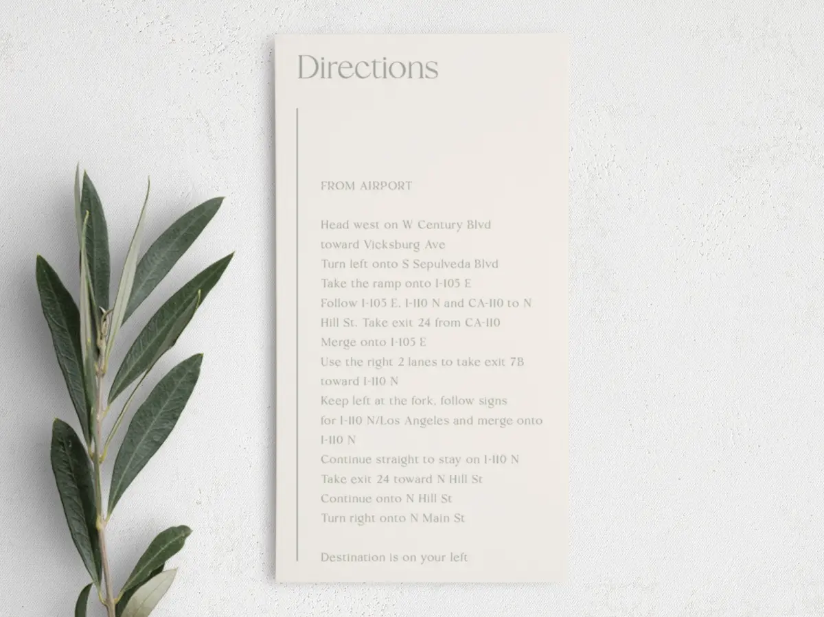 Step Information Card