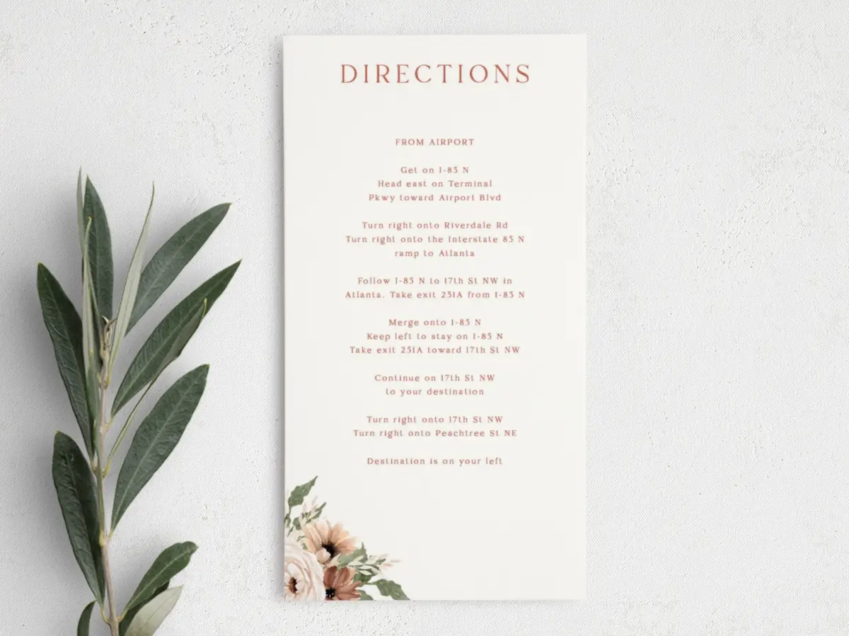 Step Information Card