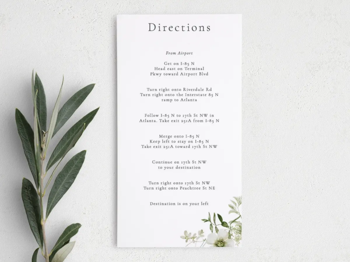 Step Information Card