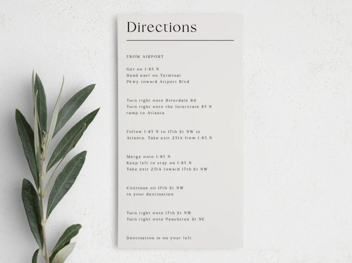 Step Information Card