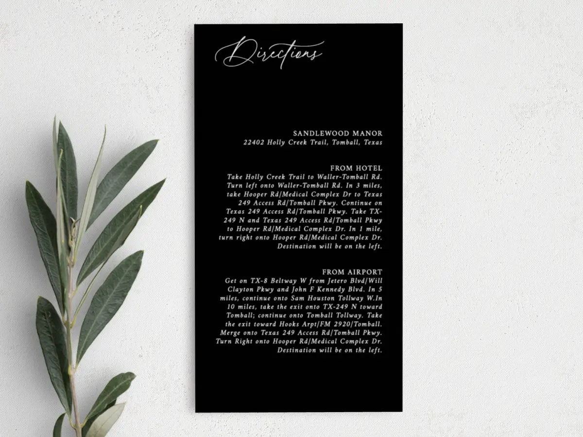Step Information Card