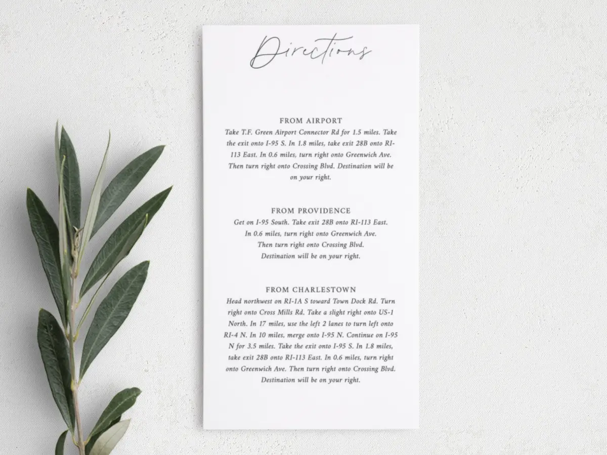 Step Information Card
