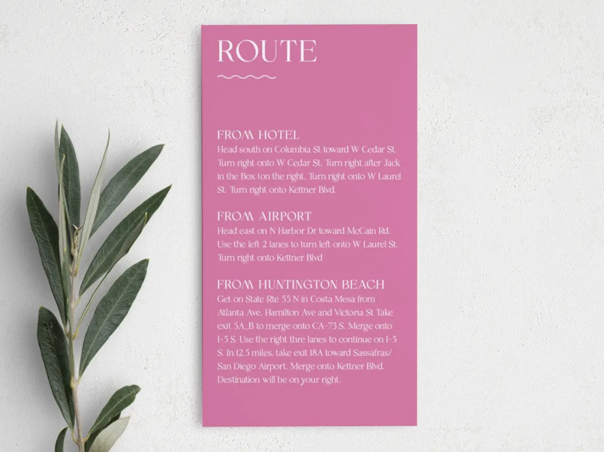 Step Information Card