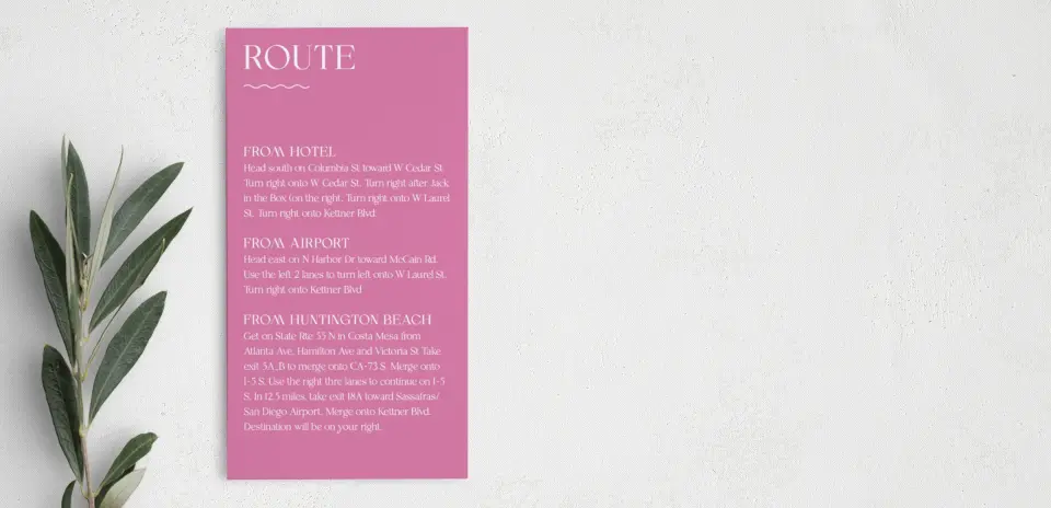 Step Information Card