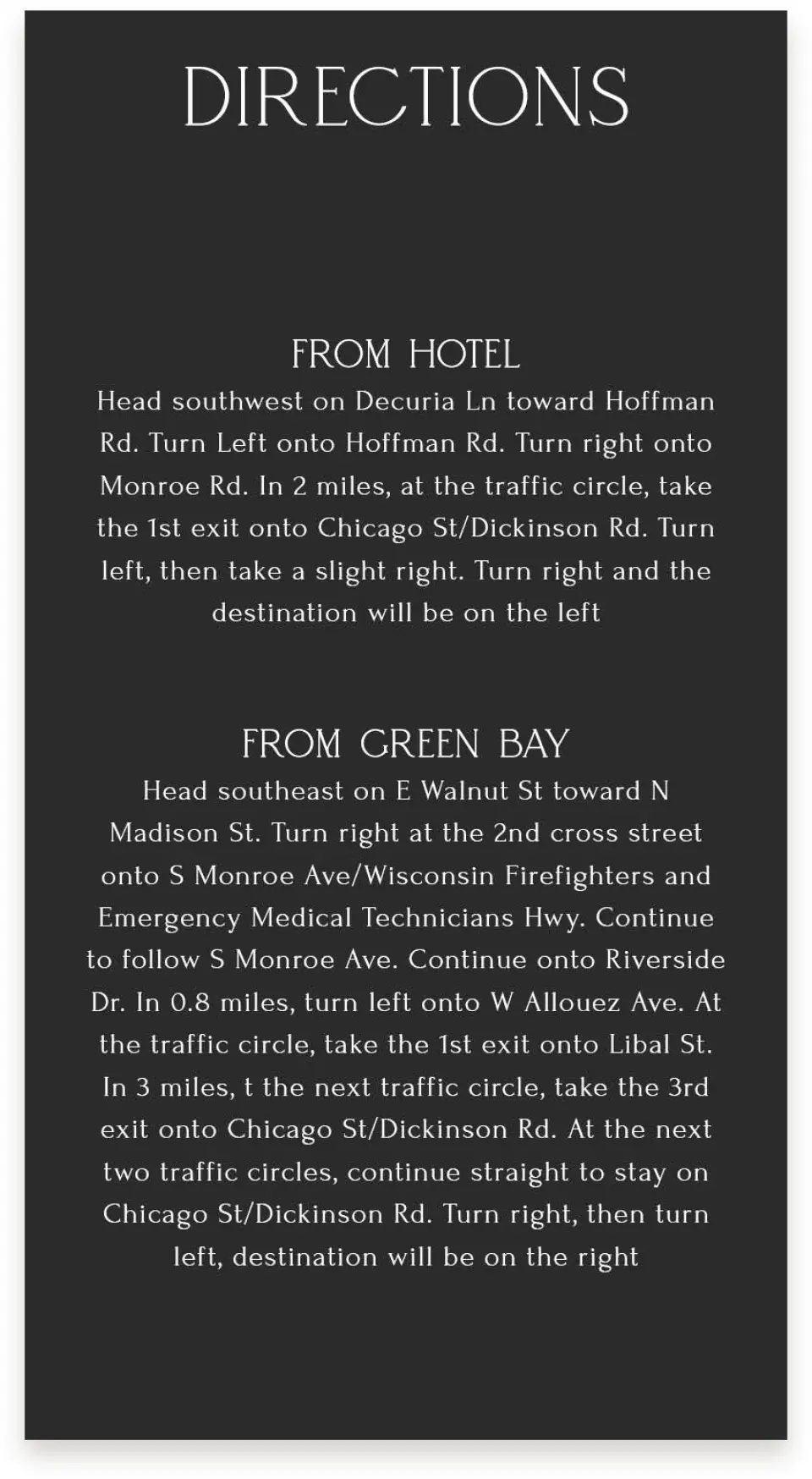 This is a  4" x 7.5" Information Cards (Pocket Invitation) called The Caroline printed in full color on Premium Smooth paper