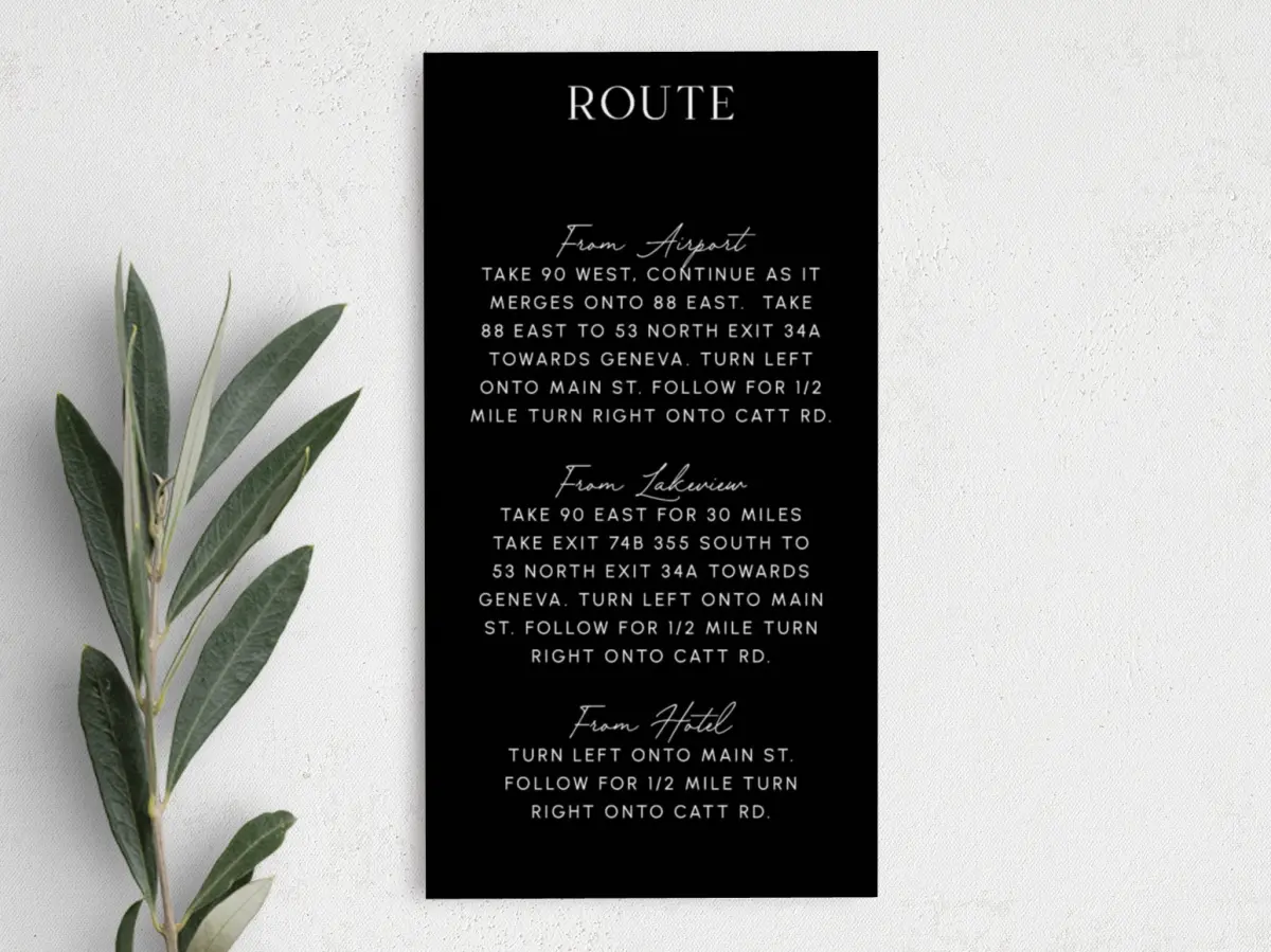 Step Information Card