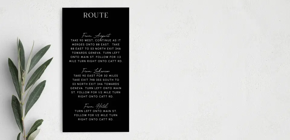 Step Information Card