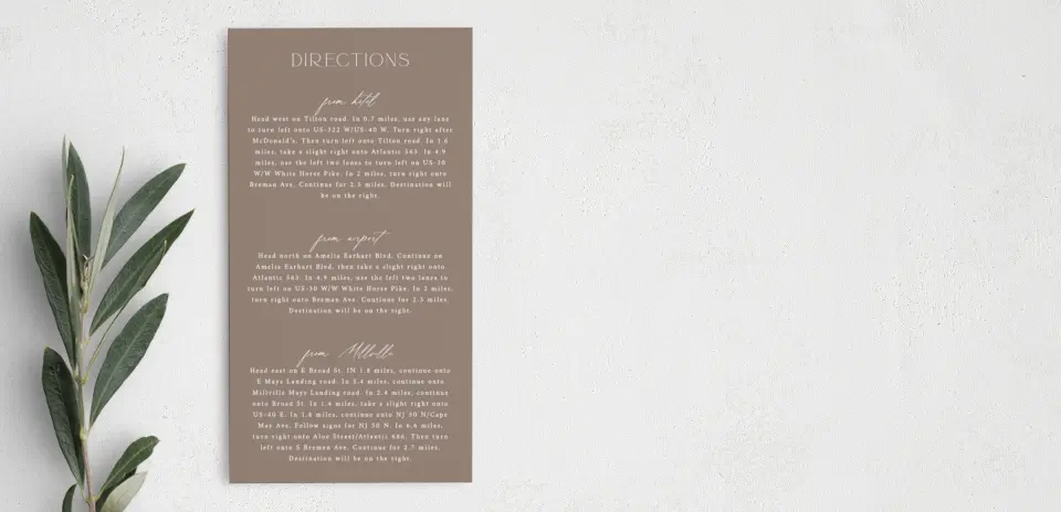 Step Information Card