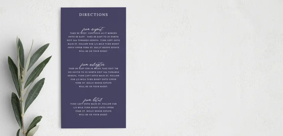 Step Information Card