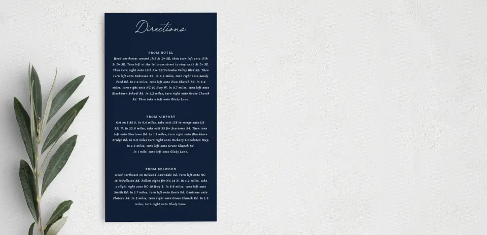 Step Information Card