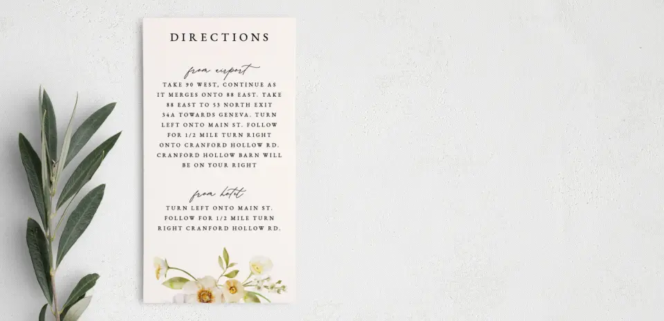 Step Information Card