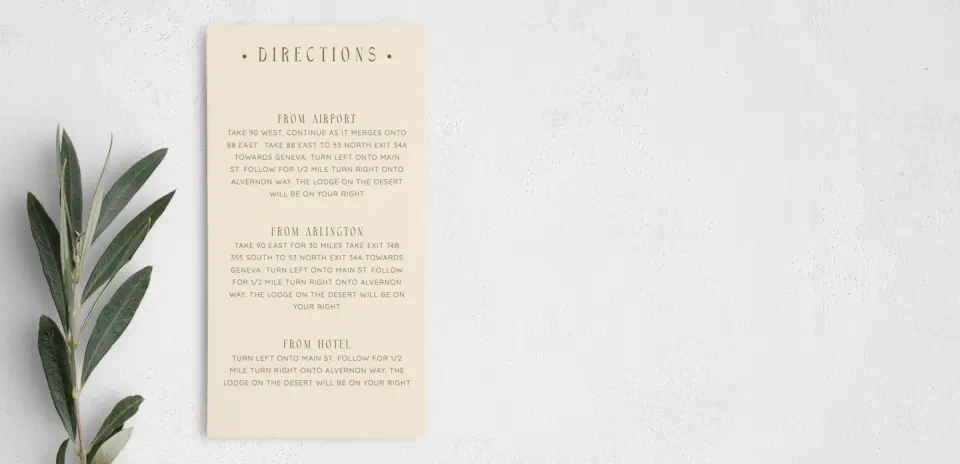 Step Information Card