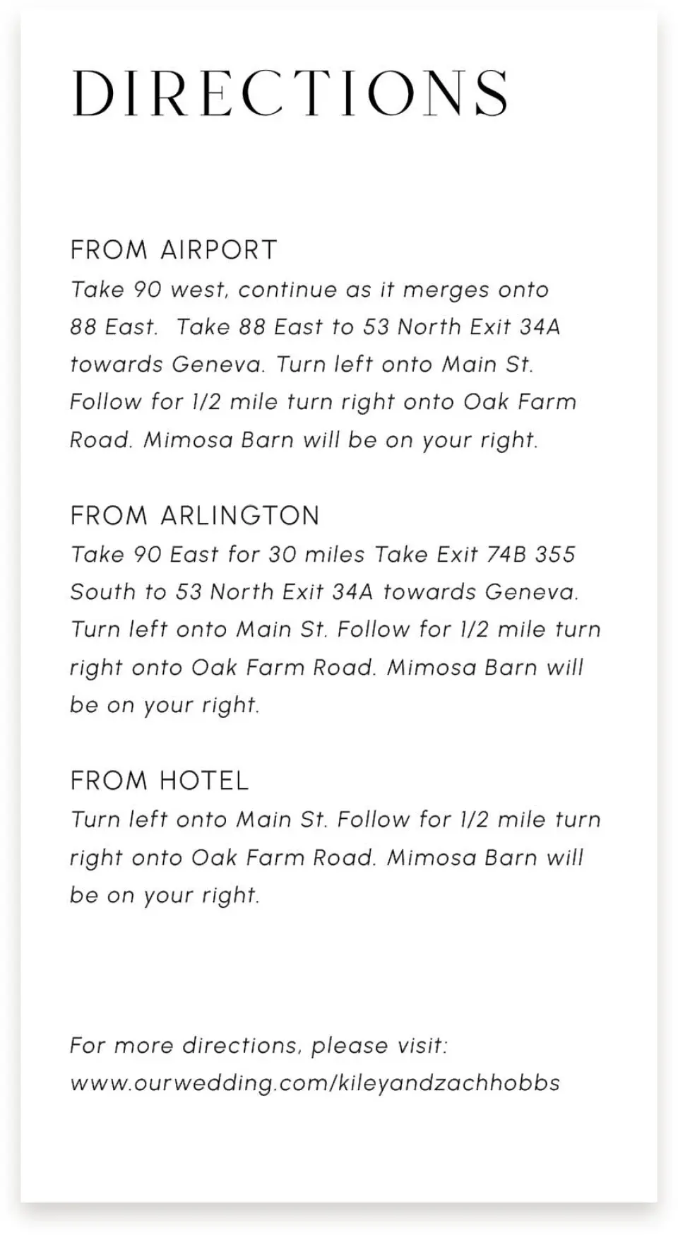 This is a  4" x 7.5" Information Cards (Pocket Invitation) called Picturesque printed in full color on Premium Smooth paper