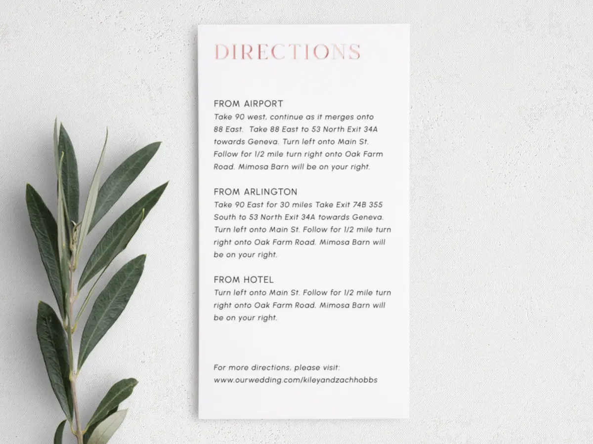 Step Information Card