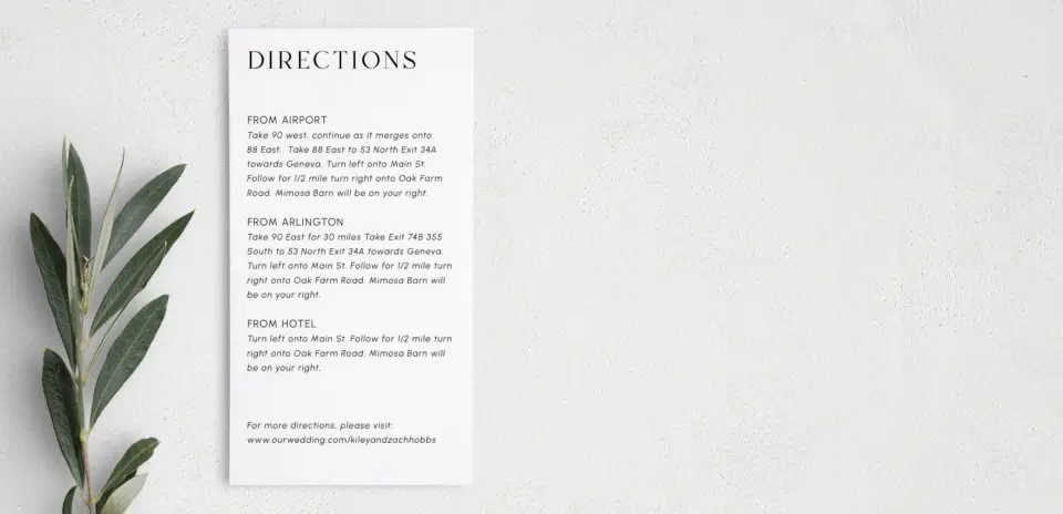 Step Information Card