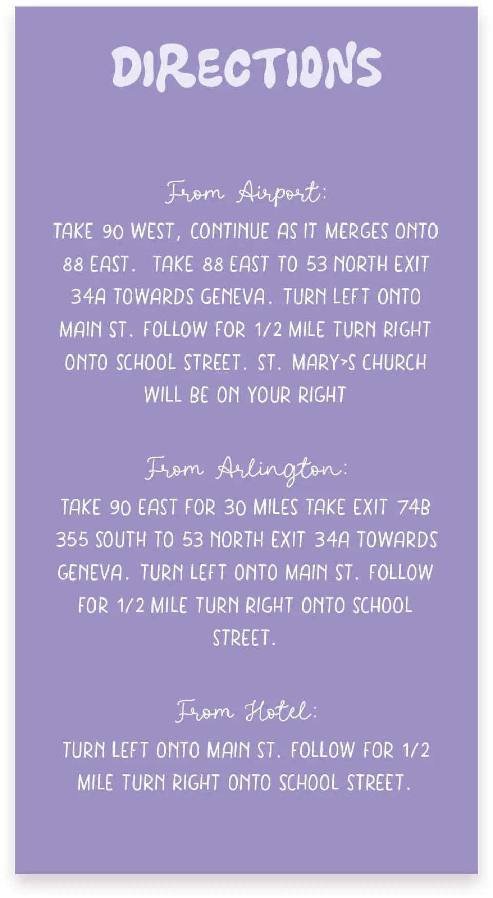 This is a  4" x 7.5" Information Cards (Pocket Invitation) called The Karly printed in full color on Premium Smooth paper