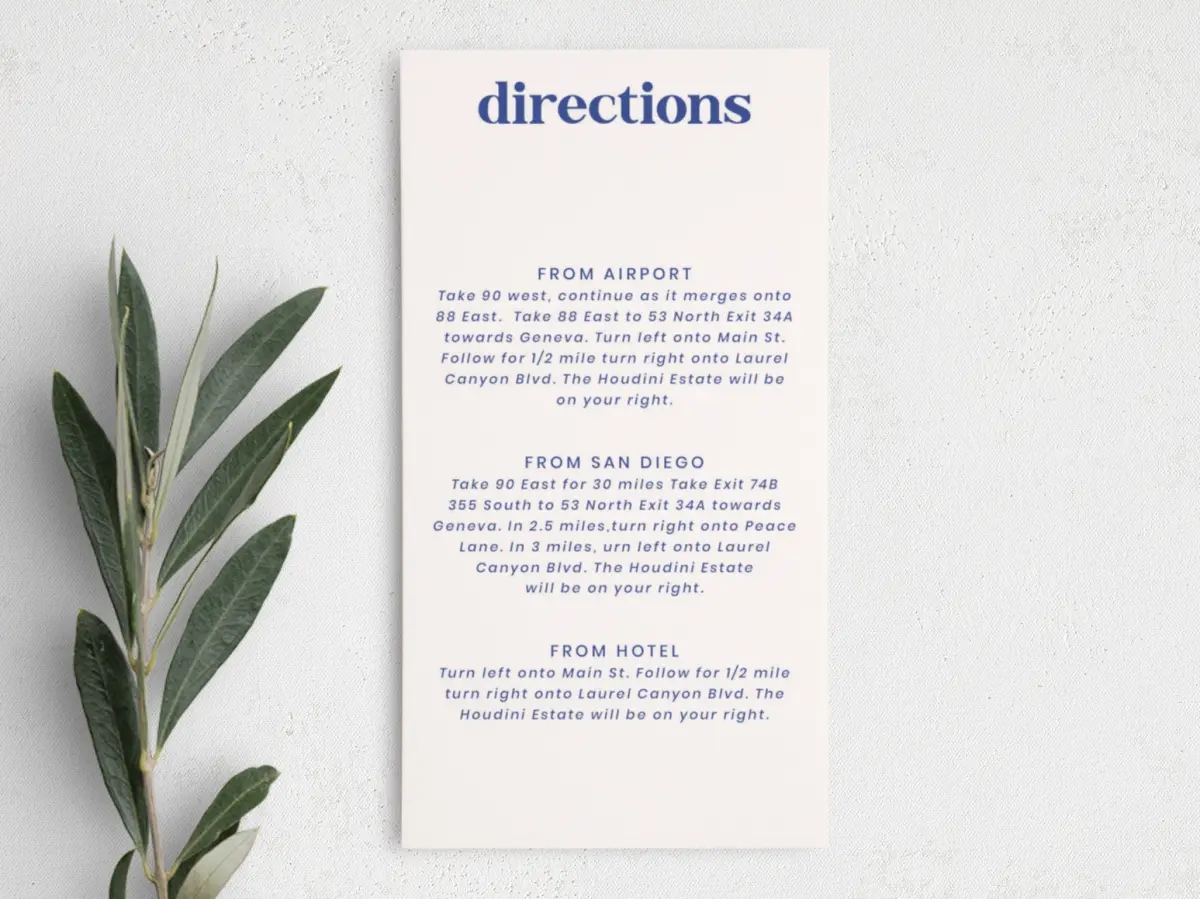 Step Information Card