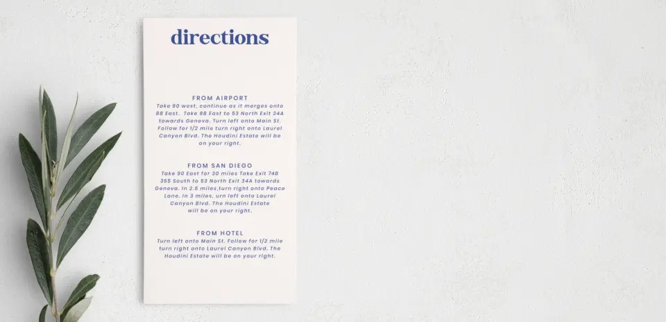 Step Information Card