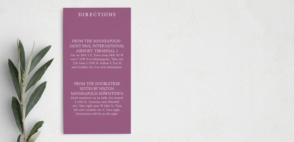 Step Information Card