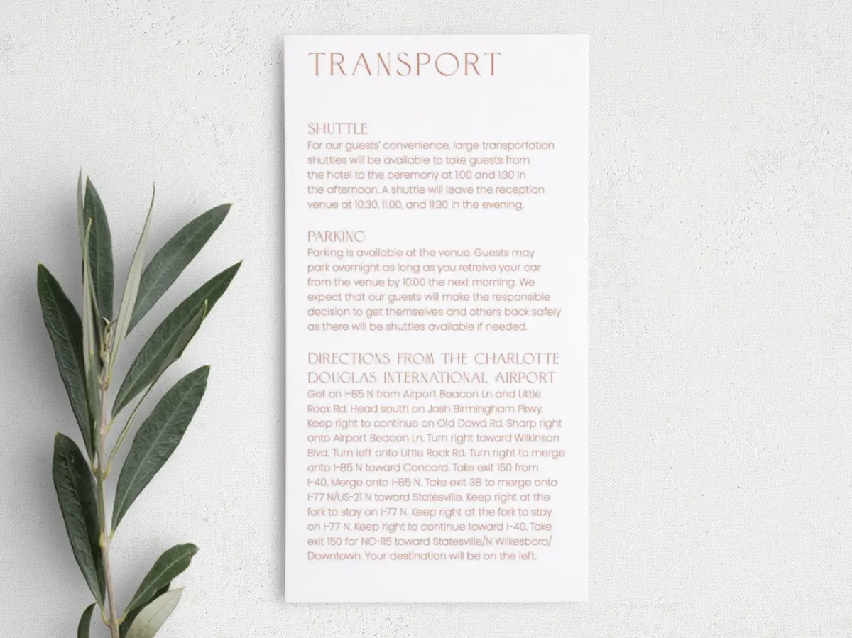 Step Information Card