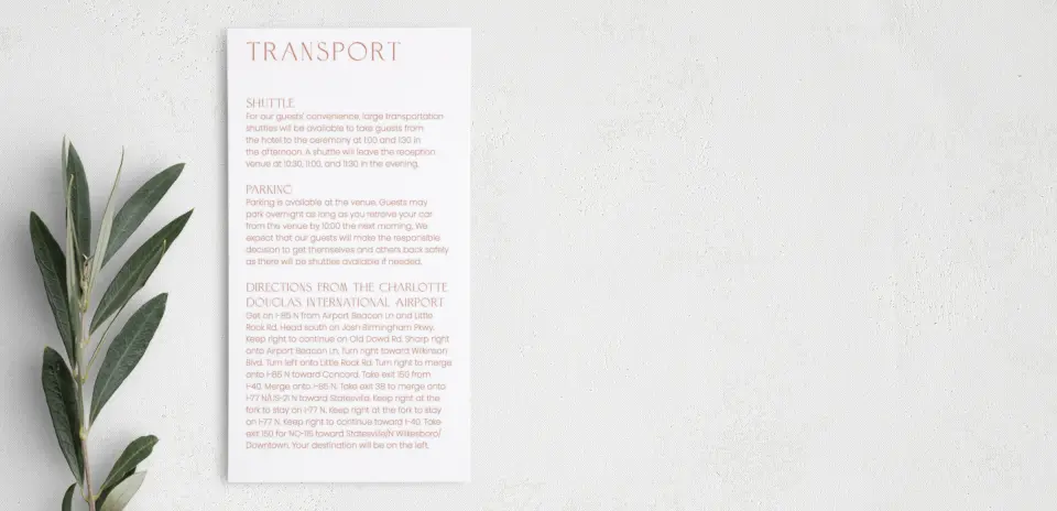 Step Information Card