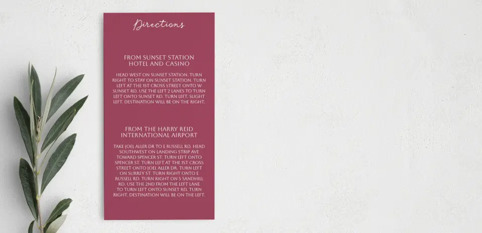Step Information Card