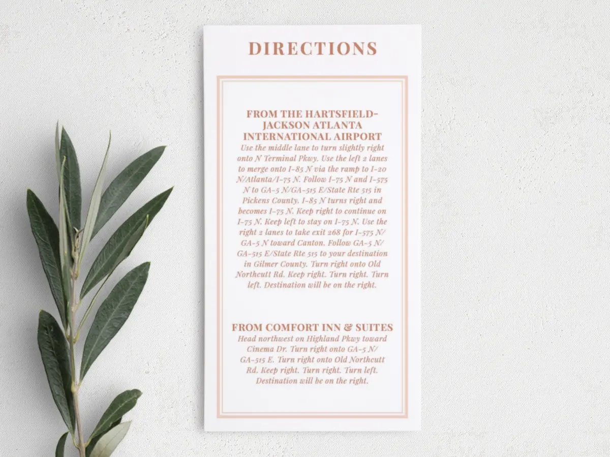 Step Information Card