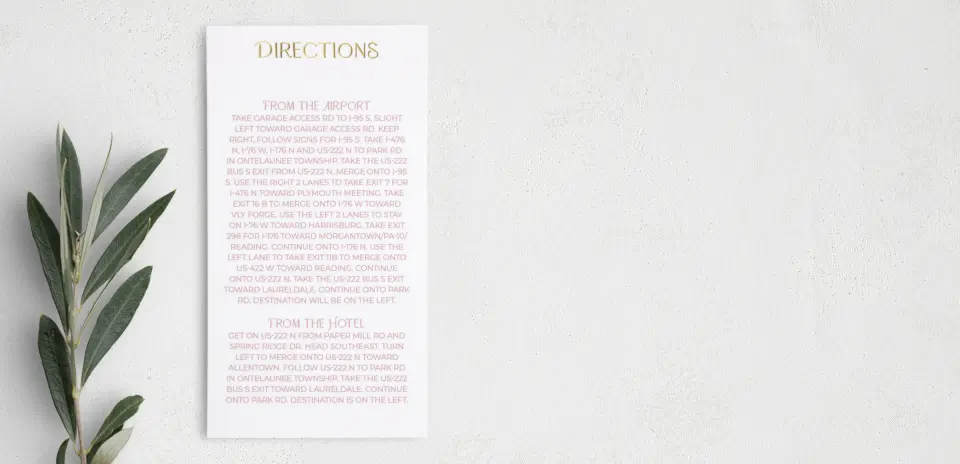 Step Information Card