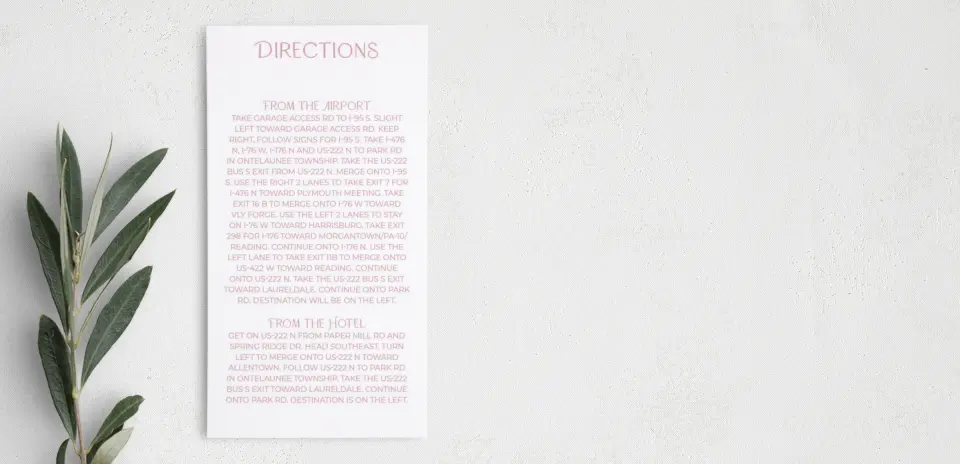 Step Information Card