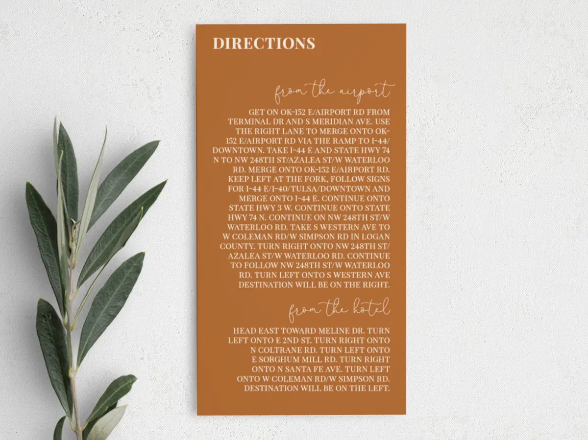 Step Information Card